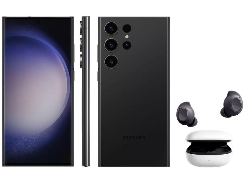 新品同様★Galaxy S23 Ultra SCG20 512GB Buds3 Smartphone Samsung Galaxy S23 Ultra 512GB Preto 5G - 12GB RAM +